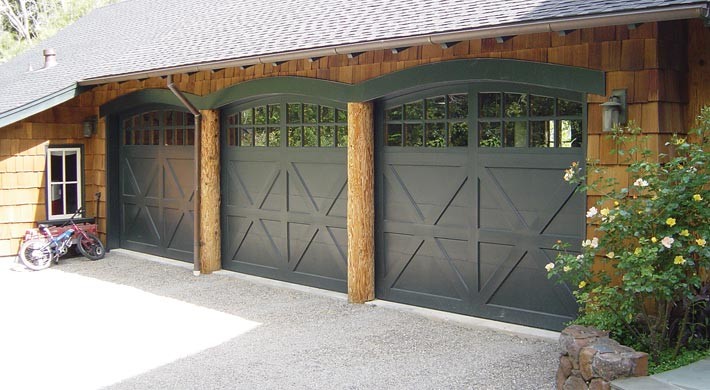 Inspiration for a farmhouse garage remodel in New York