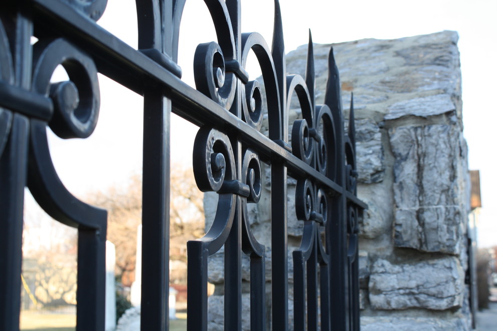 Gothic Wrought Iron Fence Traditional Exterior DC Metro by