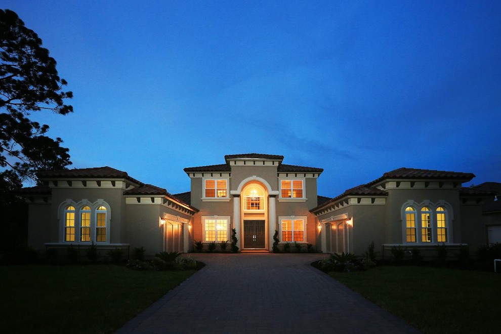 Tuscan exterior home photo in Jacksonville