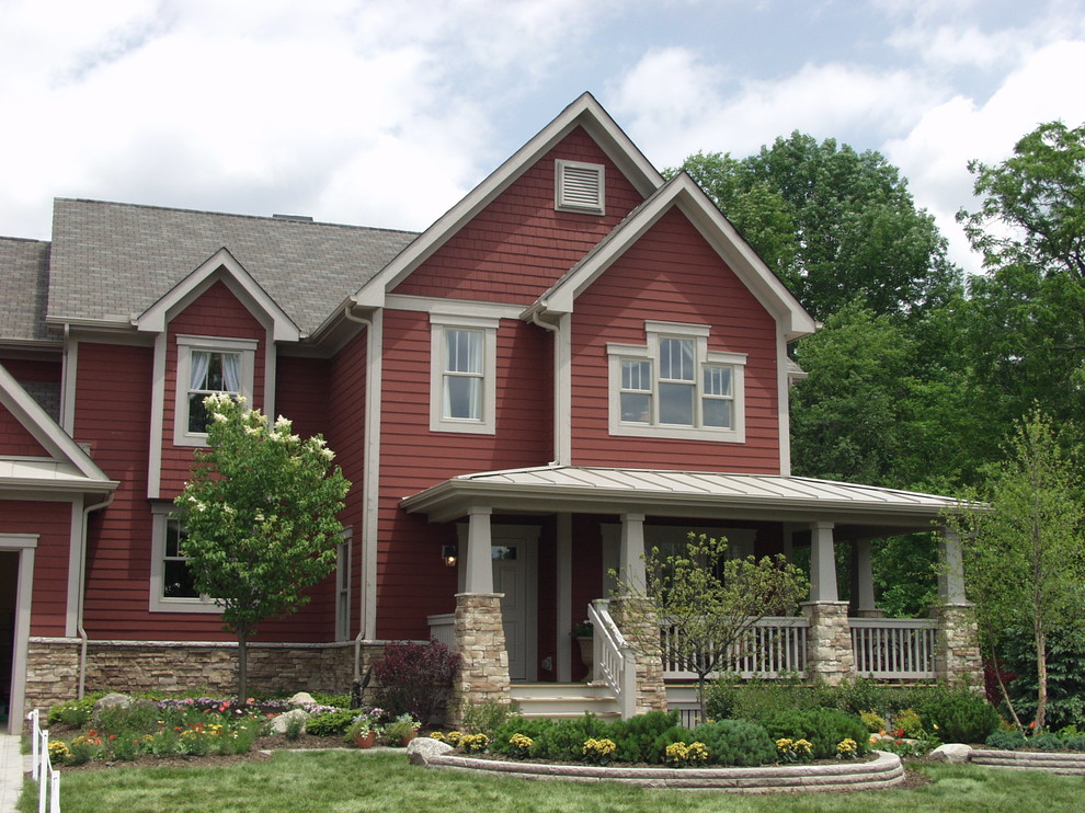 Inspiration for a country exterior home remodel in Columbus