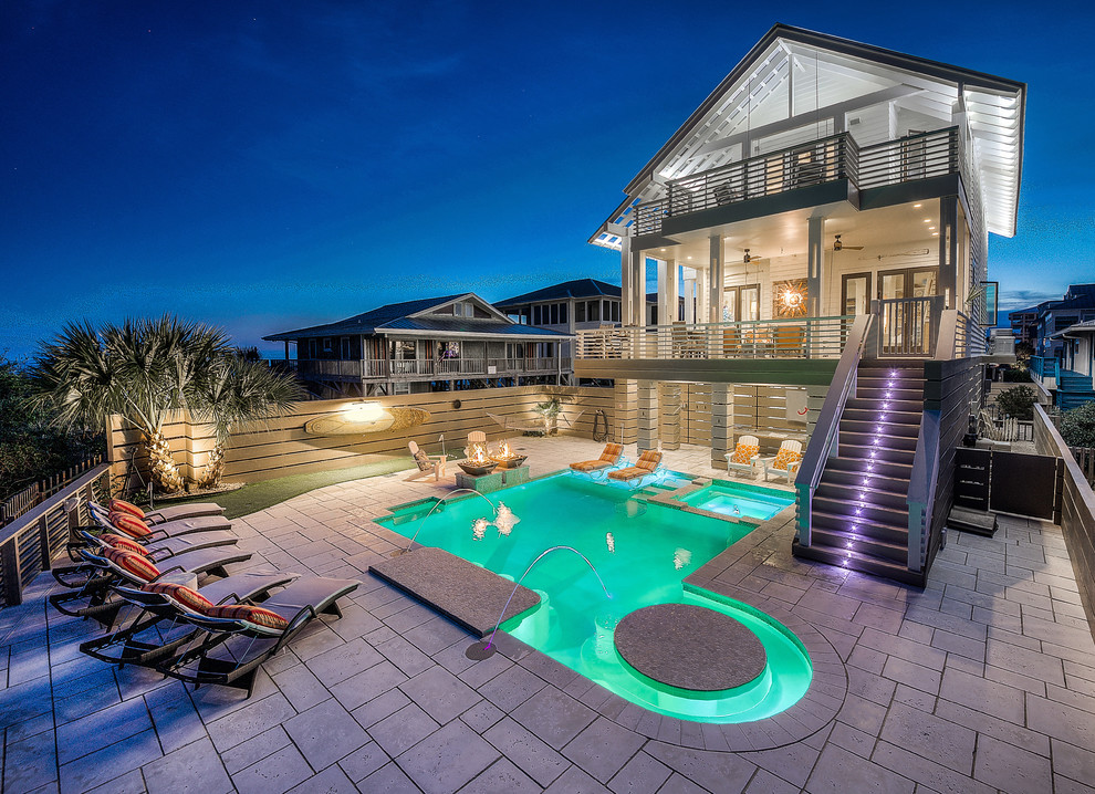 Grayton Beach Beach Style Exterior Miami by Kelly Collective