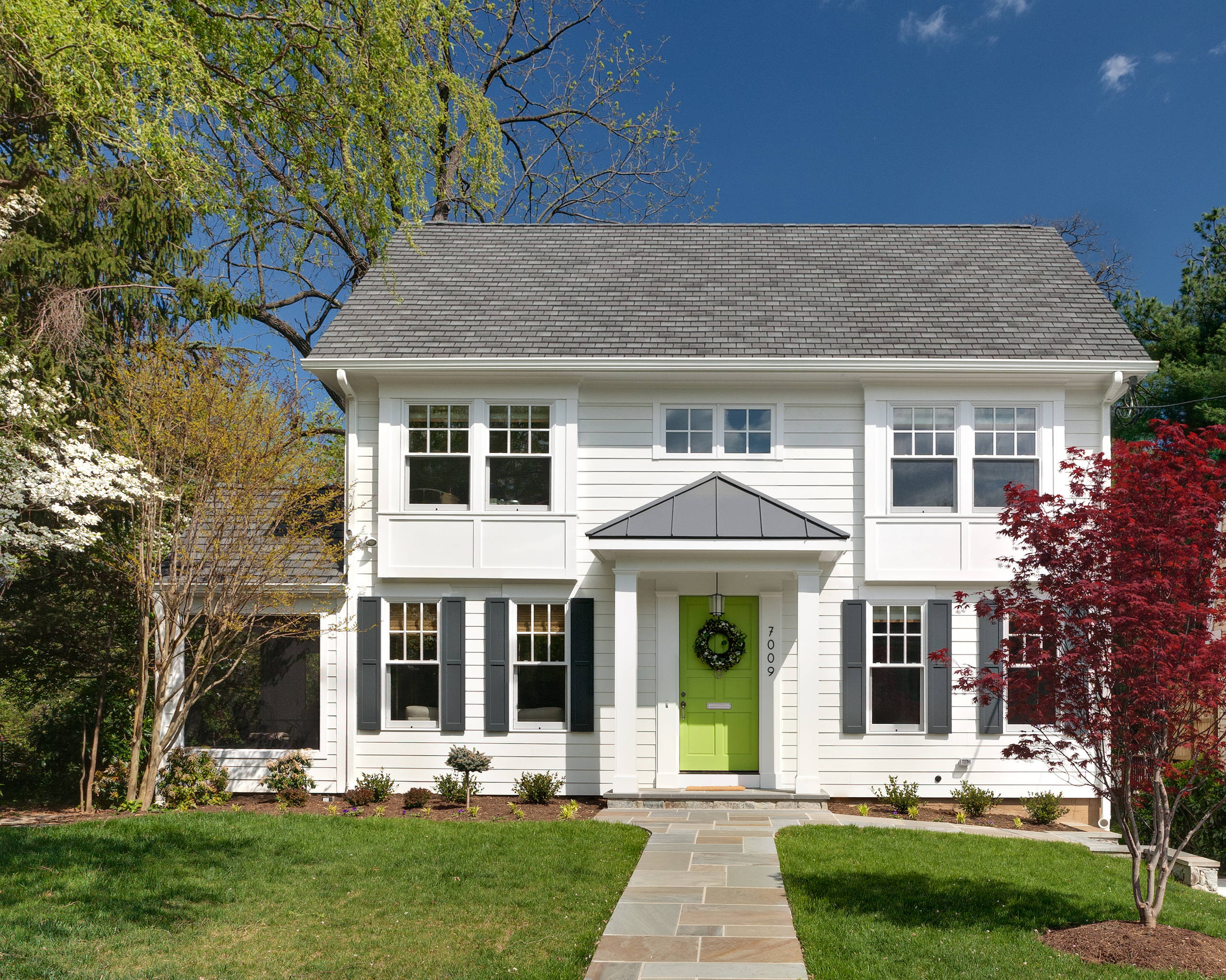 Green Door and Shutters A Stunning Makeover That Will Leave You