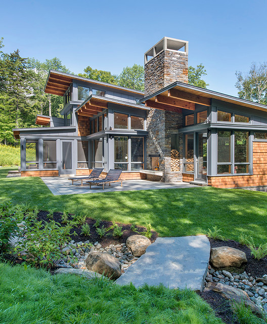 Green Mountain Getaway - Main House - Contemporary - Exterior ...