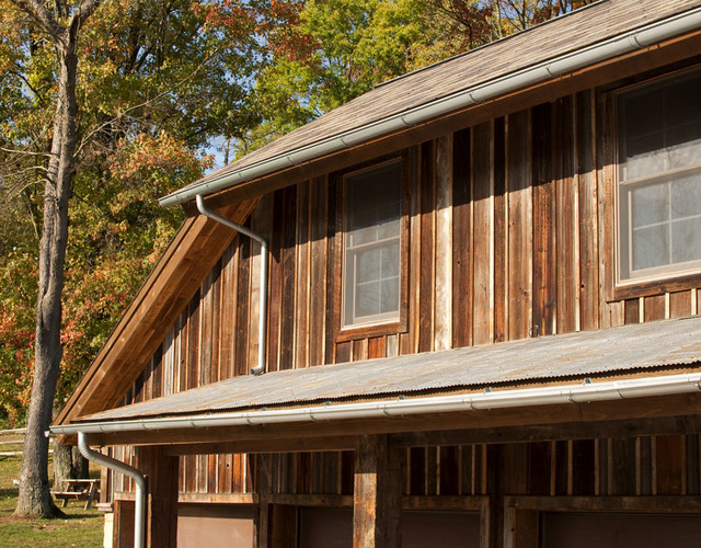 Grey Brown Antique Barn Siding Rustic Exterior Cleveland by