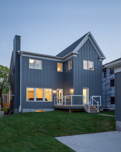 Grosvenor New Construction Modern House Exterior by Alair Homes