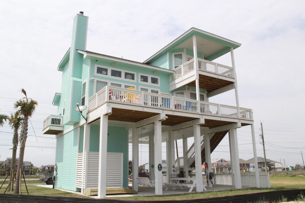 Gulf Dr Terramar Galveston, TX Beach Style Exterior Houston