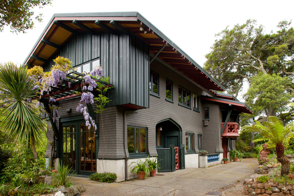 Uriges Haus mit Betonfassade in San Francisco
