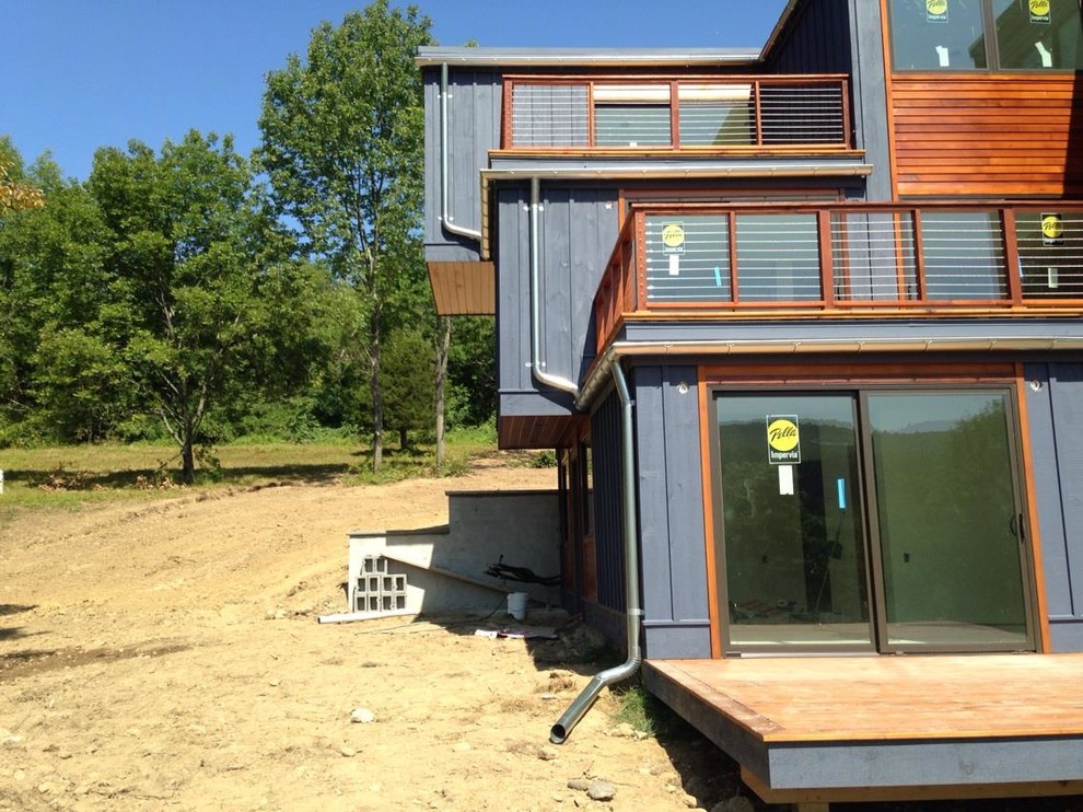 Half Round Gutters Modern Exterior New York by SUNRISE ON THE