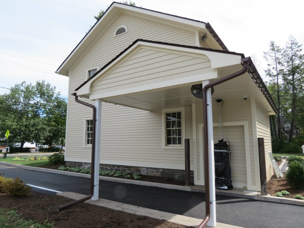 Half Round Gutters Craftsman Exterior New York by SUNRISE ON