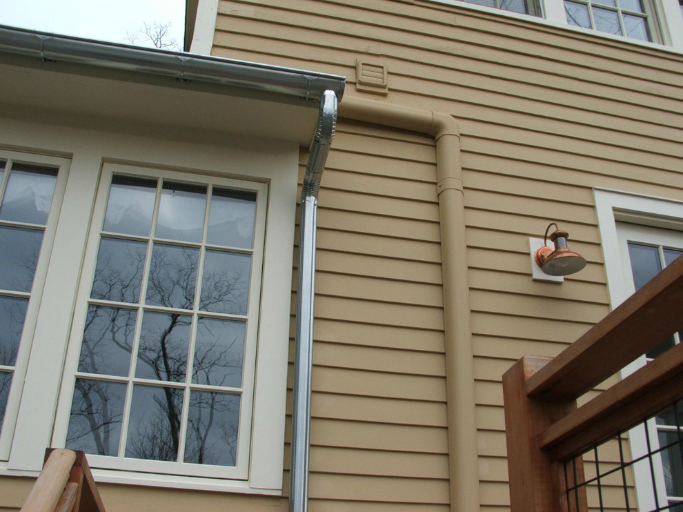 Half Round Gutters Craftsman Exterior New York by SUNRISE ON