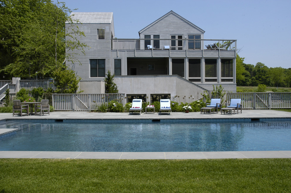Hamptons Industrial Modern Farmhouse Farmhouse Exterior New York