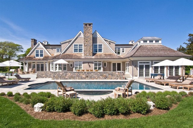 Hamptons Shingle Style Home Viktorianisch Häuser New