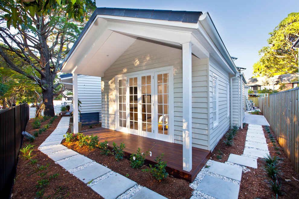 Hamptons style property Southport Gold Coast Coastal House Exterior Brisbane by Gold