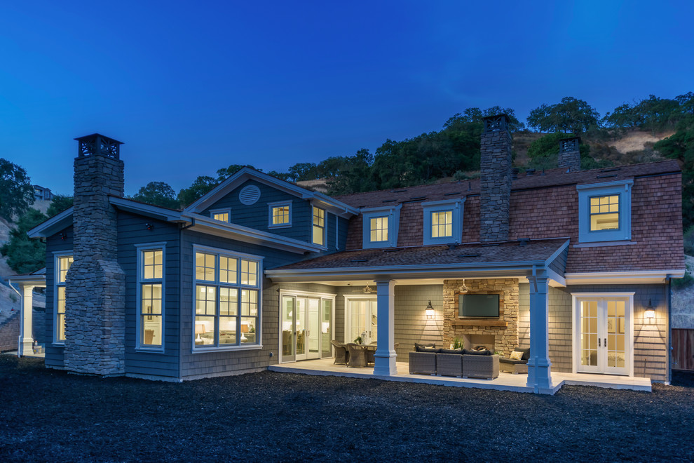 Hamptons Style Spec House in Alamo, CA Traditional Exterior San