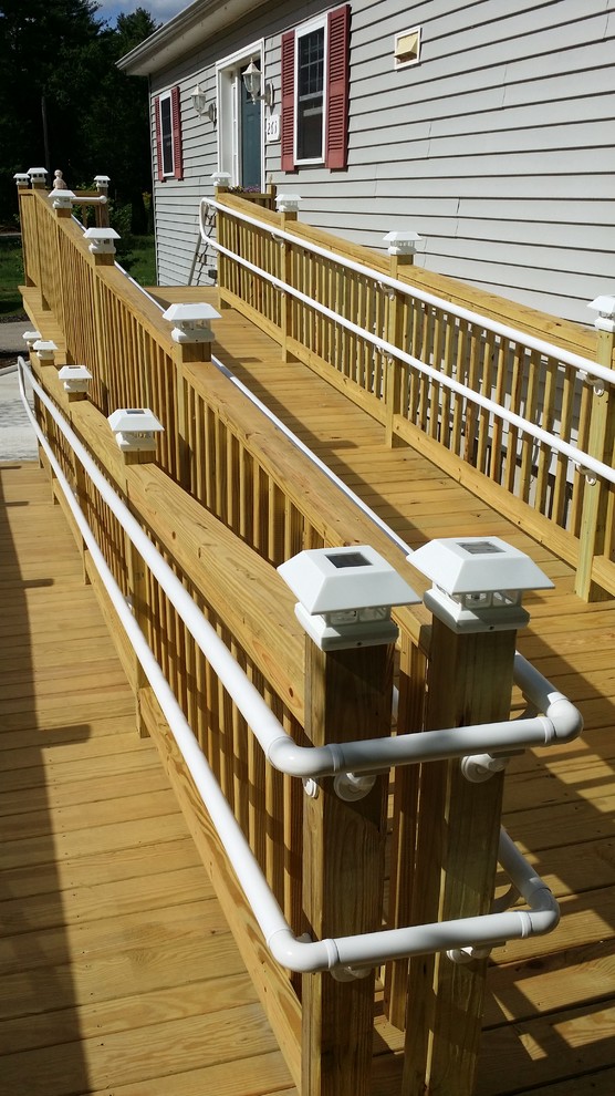 Handicap Ramp with RDI ADA Railings Exterior Boston by A.J