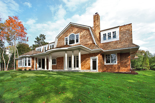 Hanptons Style Shingle Dutch Colonial - Traditional - House Exterior ...