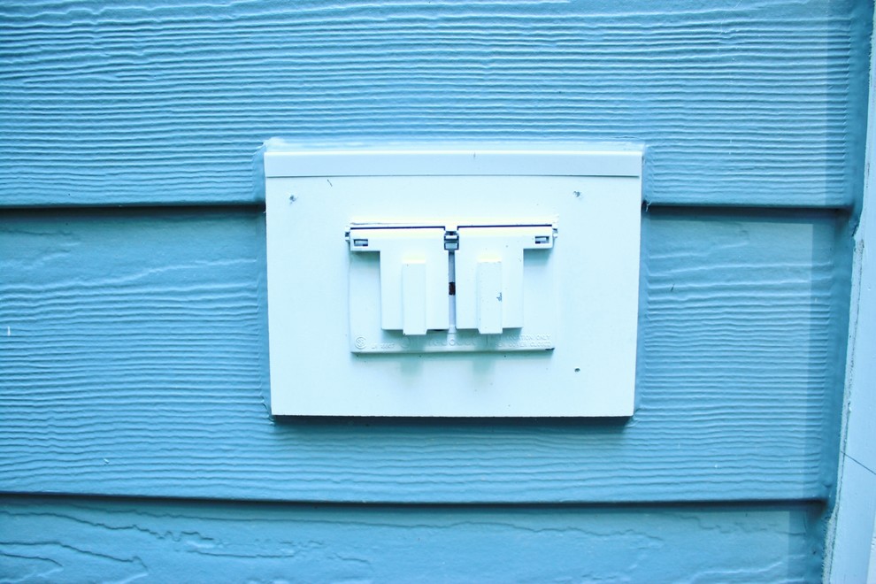 Hardie Plank lap siding, Cabin John, Maryland Boothbay Blue Beach