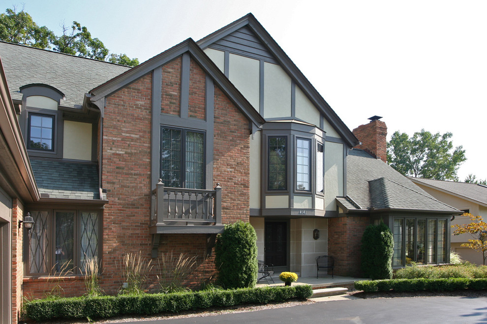 Hardie tudor siding in West Bloomfield Traditional Exterior