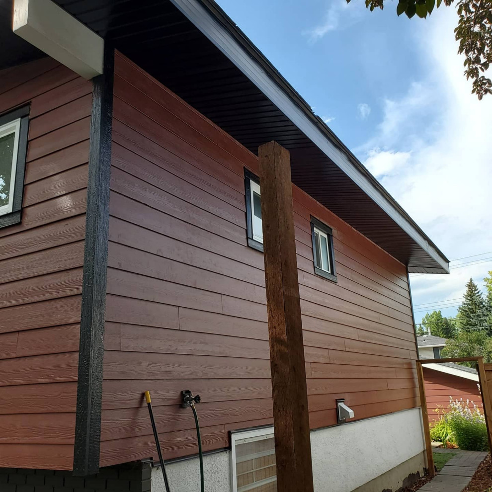 Hardie with new Soffit and Fascia Exterior Calgary by Atlas