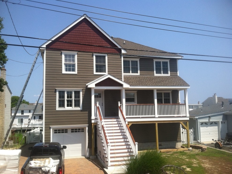HardiePlank Timberbark & HardieShingle Countrylane Red (Brick, NJ