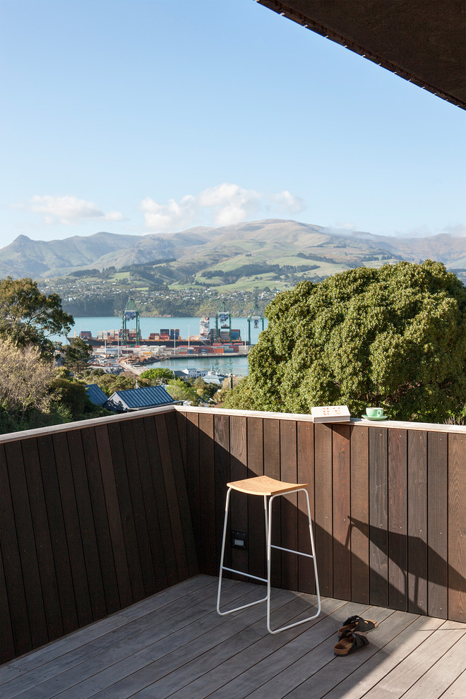 Zweistöckige Moderne Holzfassade Haus in Christchurch