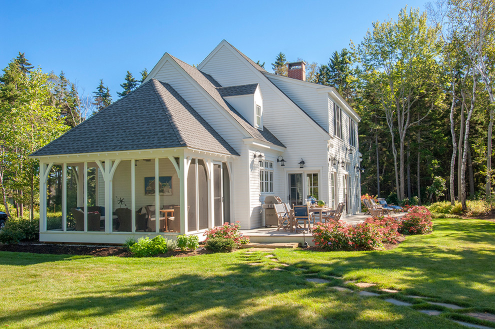 This is an example of a coastal house exterior in Portland Maine.