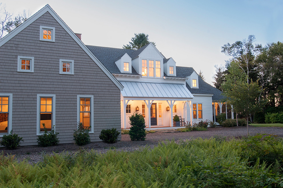 Harpswell Beach Style Exterior Portland Maine by Banks Design