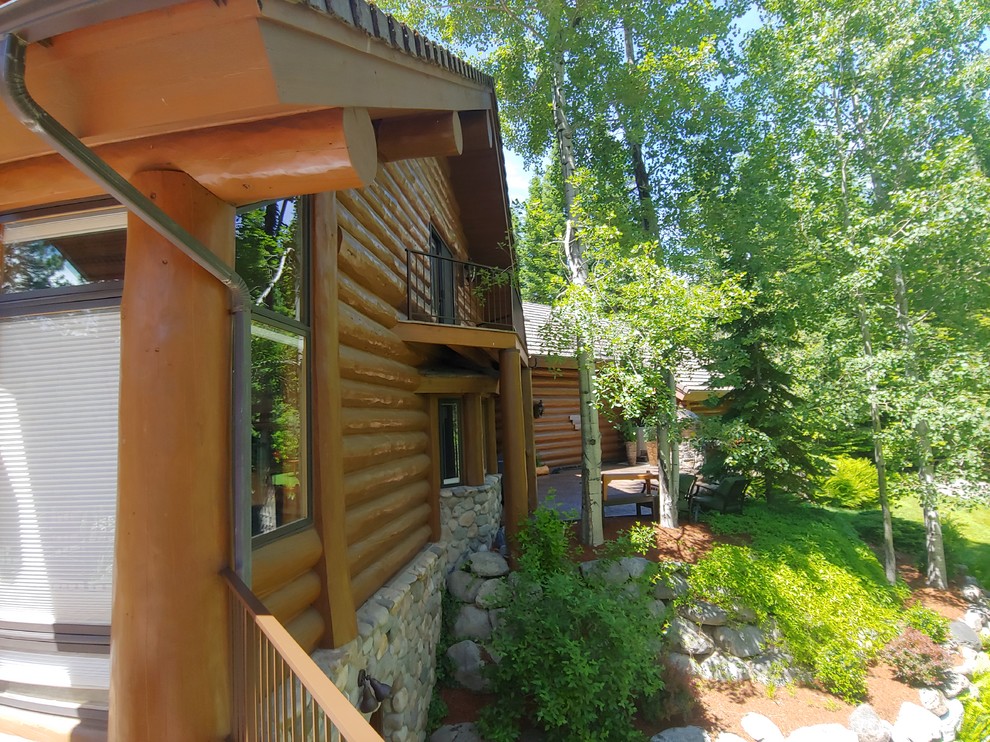 Hayden Lake Log Home Rustic Exterior Other by ACI Hayden Lake Log Home Rustic Exterior Other by ACI