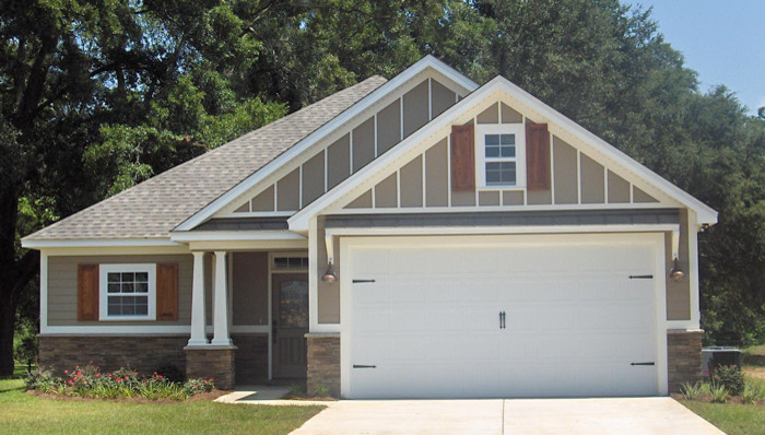 Rural house exterior in Atlanta.