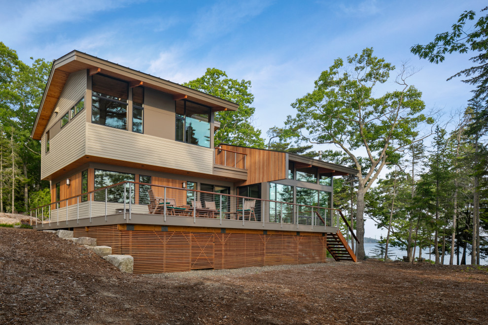 Headland - Contemporary - Exterior - Portland Maine - by Acorn Deck ...