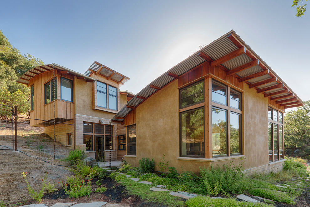 Healdsburg Straw Bale House Modern Exterior San Francisco By Earthtone Construction Houzz