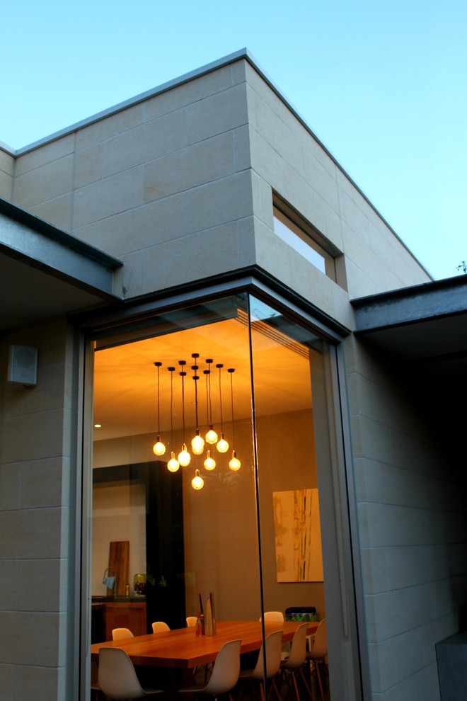 Photo of a contemporary house exterior in Adelaide.