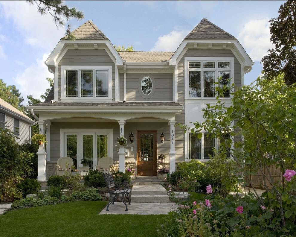 Highland Park 2 Story House Addition Traditional Exterior Chicago