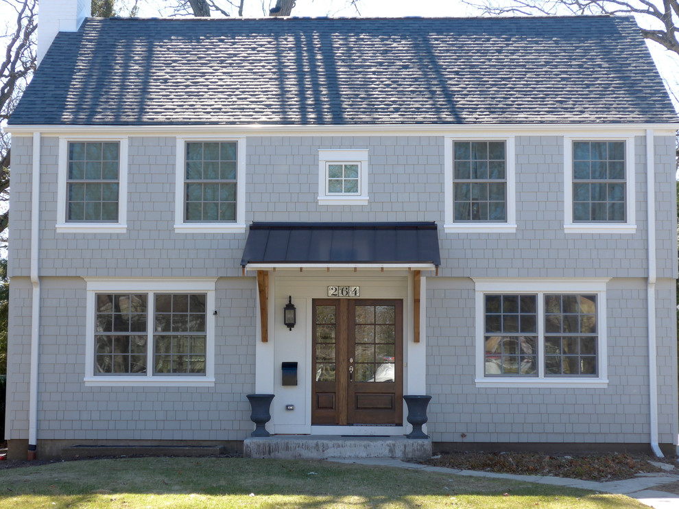 Highland Park, IL Colonial Full Exterior Remodel Traditional
