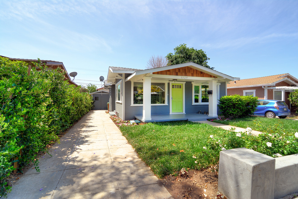 Highland Park Los Angeles Complete Remodel driveway Craftsman