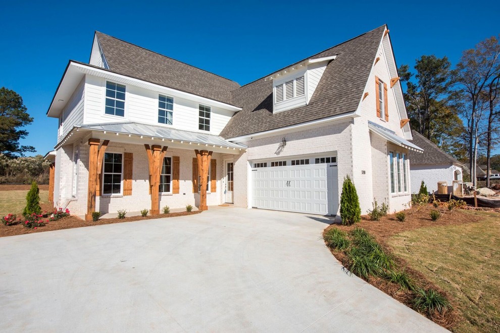 Highlands Model Homes Farmhouse Exterior Atlanta by Holland