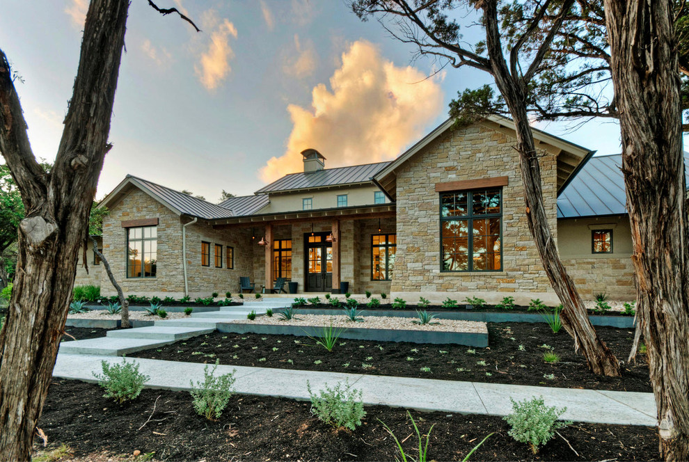 This is an example of a rural house exterior in Austin.