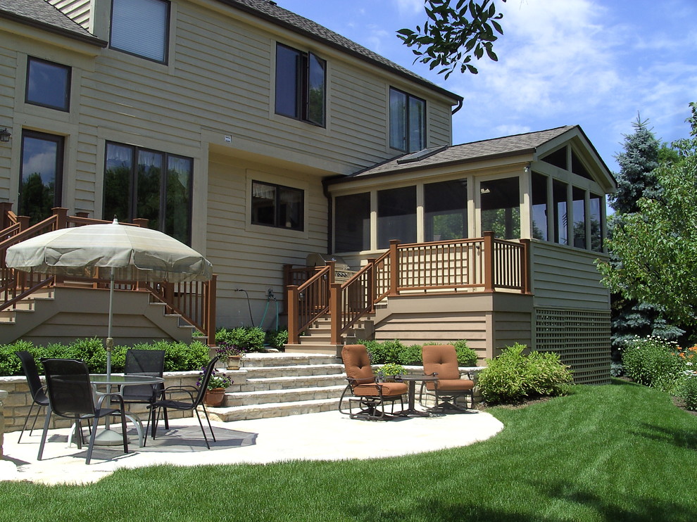 Hilliard Hillside Patio Traditional Exterior Columbus by Jacobs