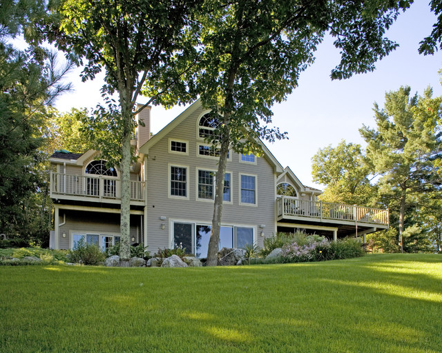 Hilltown Lodge Traditional House Exterior New York by Habitat