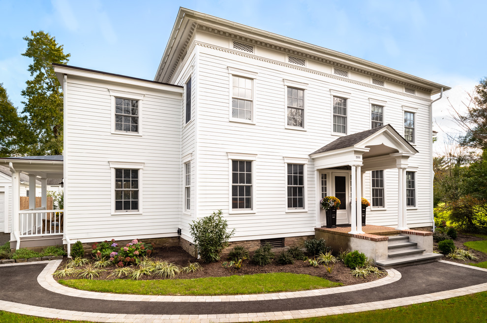 Historic Van Dyke House Restoration Traditional Exterior Philadelphia by Douglas R