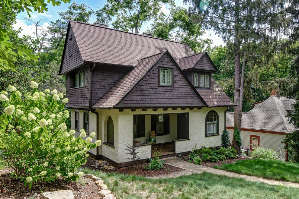 Example of an arts and crafts exterior home design in Other