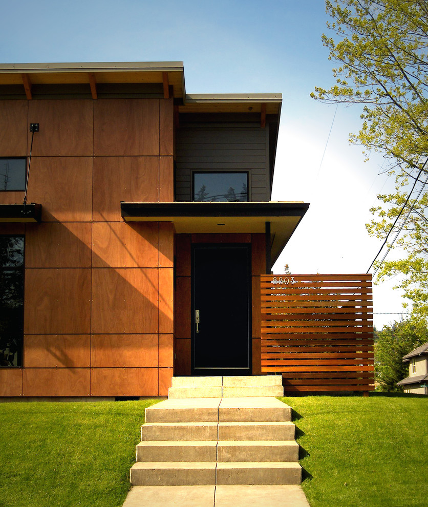 Moderne Holzfassade Haus in Portland