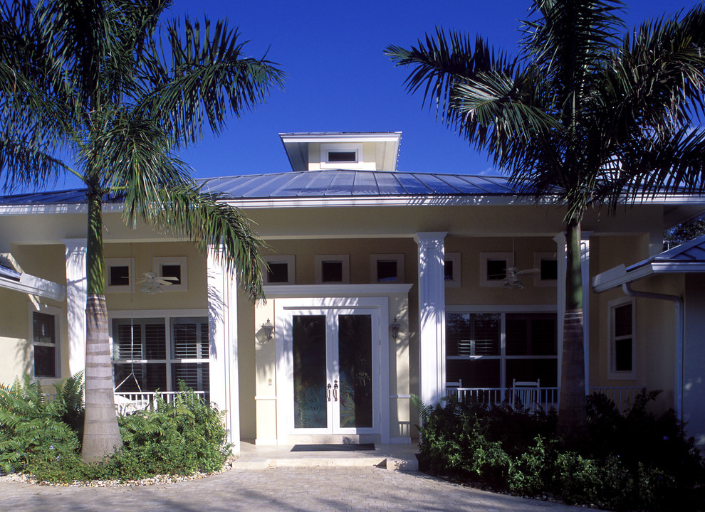 Island style exterior home photo in Miami