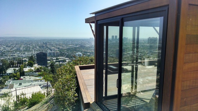 Hollywood Hills Guest Pods Modern House Exterior Los Angeles