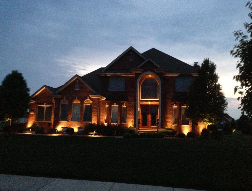 Home Accent Lighting Traditional Exterior Chicago by Landscape