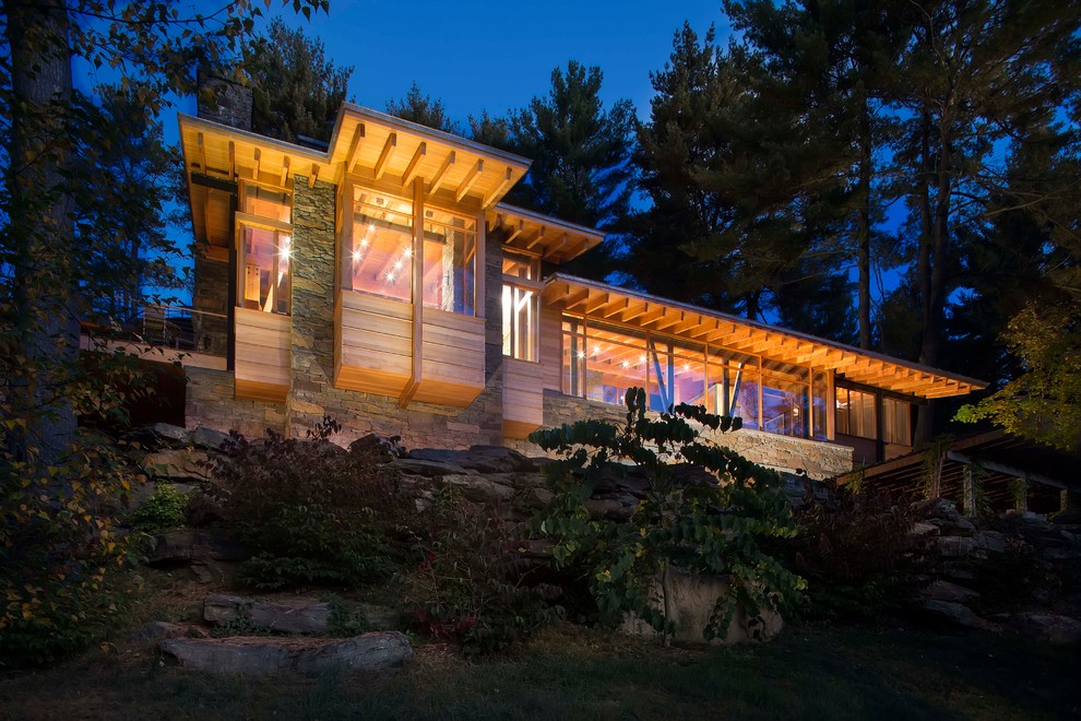 Home in the Berkshires Modern Exterior New York by Choate + Hertlein Architects Houzz