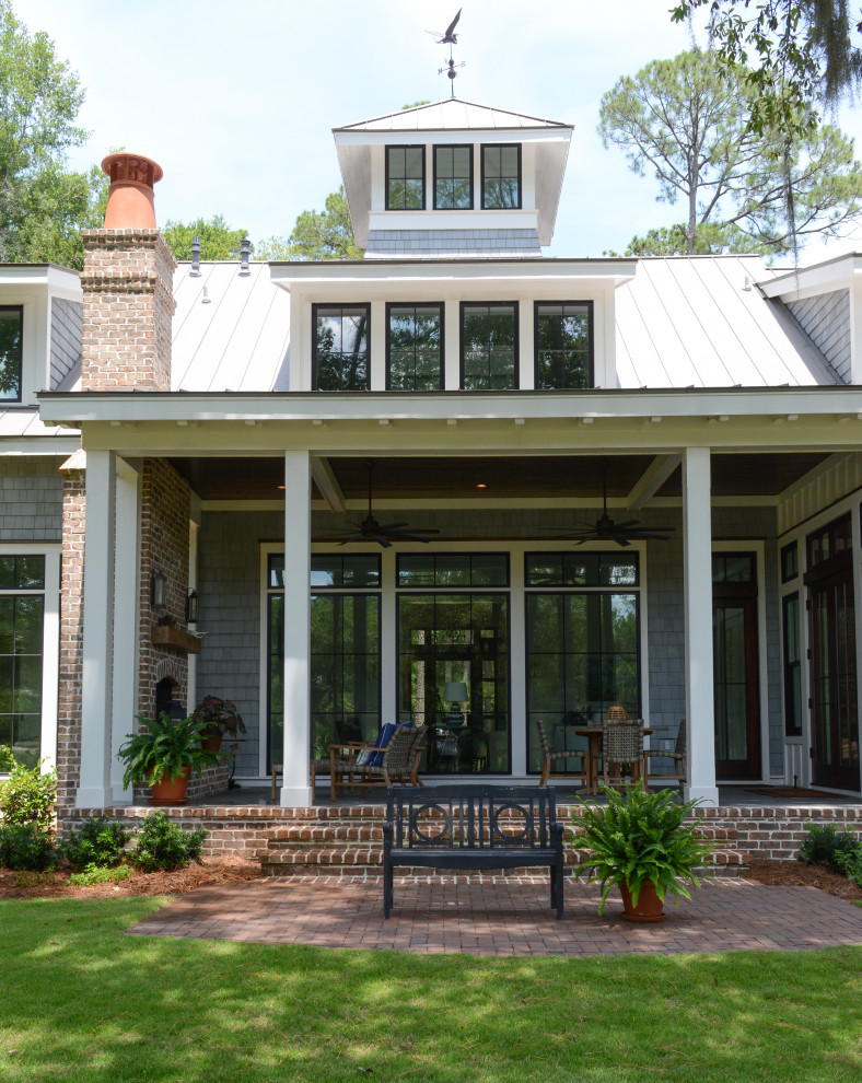 Hopes Neck Farmhouse Rear View - Farmhouse - Exterior - Atlanta - by ...