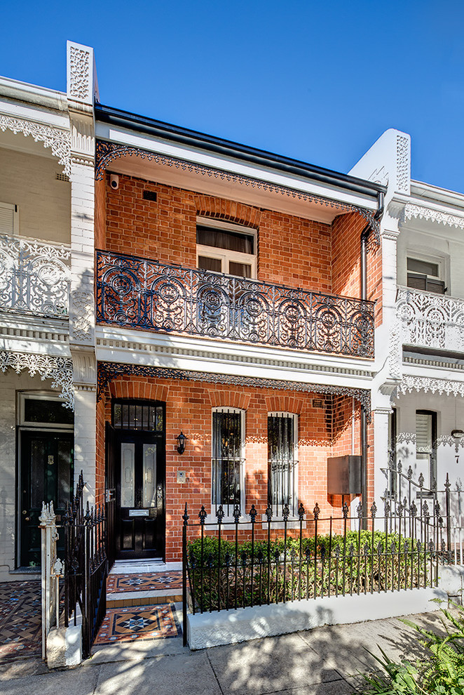 This is an example of a victorian house exterior in Sydney.