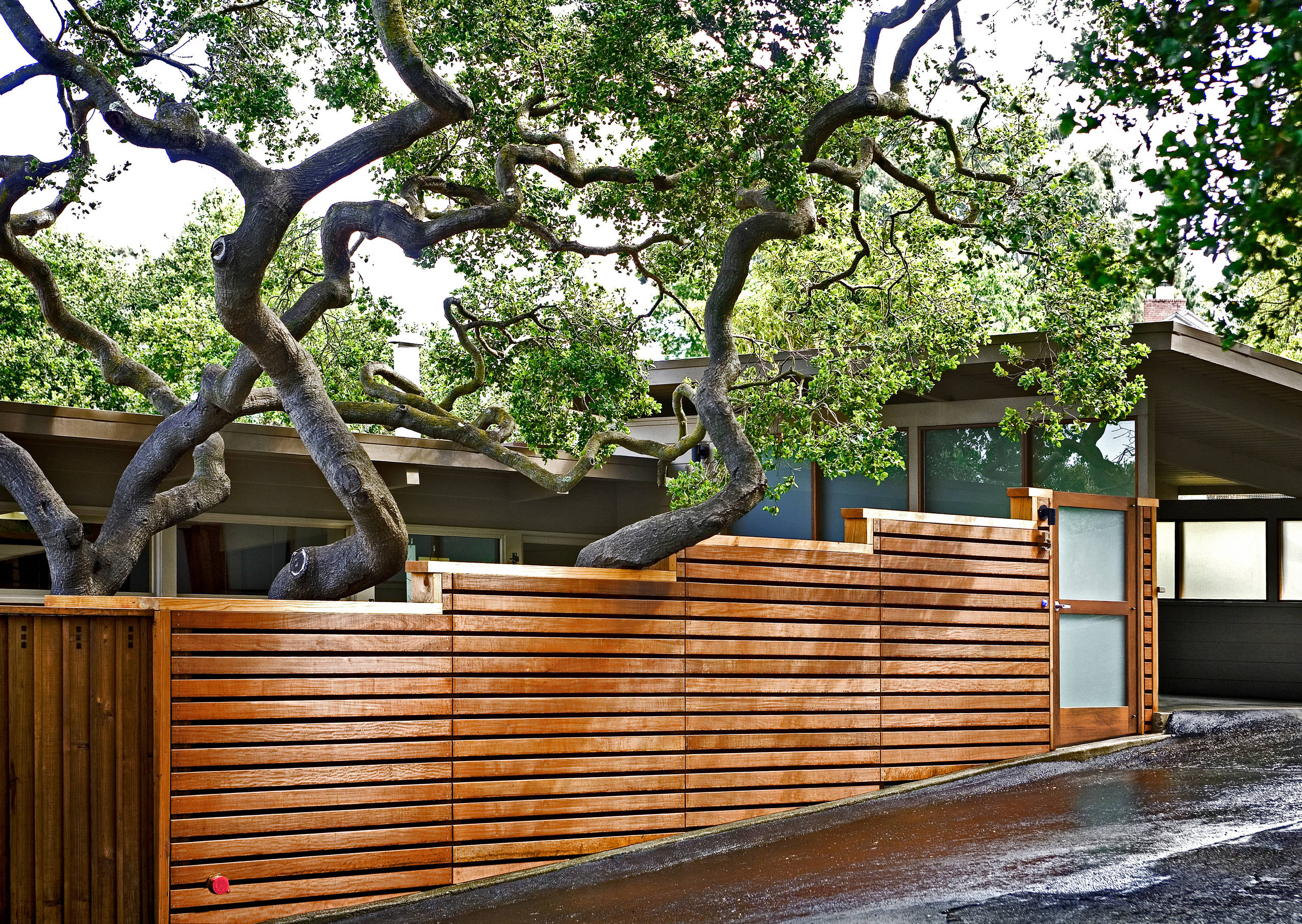 Horizontal Fence Driveway Contemporary Exterior San Francisco By Ods Architecture Houzz
