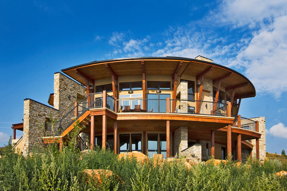 Horsetooth Reservoir Residence Rustic Exterior Denver by VFLA